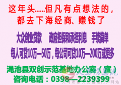 政府全額貼息貸款10萬—200萬，需要的可以聯(lián)系0398—2